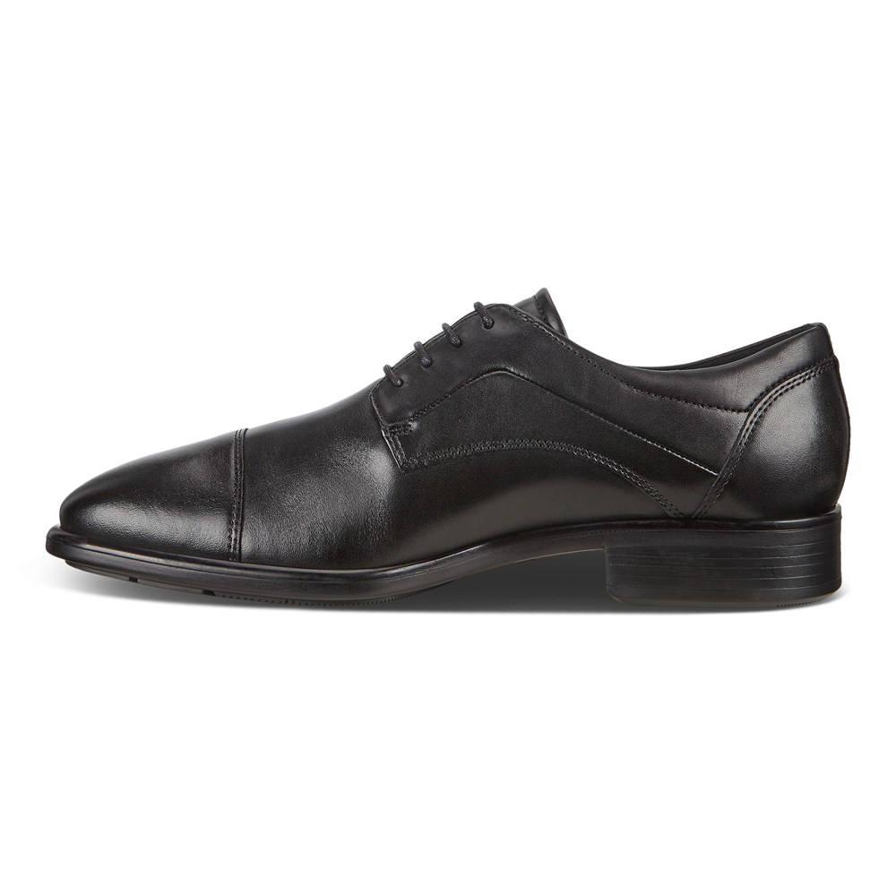 ECCO Mens Derby Shoe Black - Citytray - PKO-024389